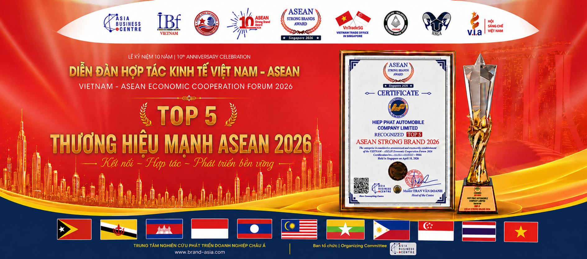 Top 5 ASEAN Strong Brand 2026 của Hiệp Phát
