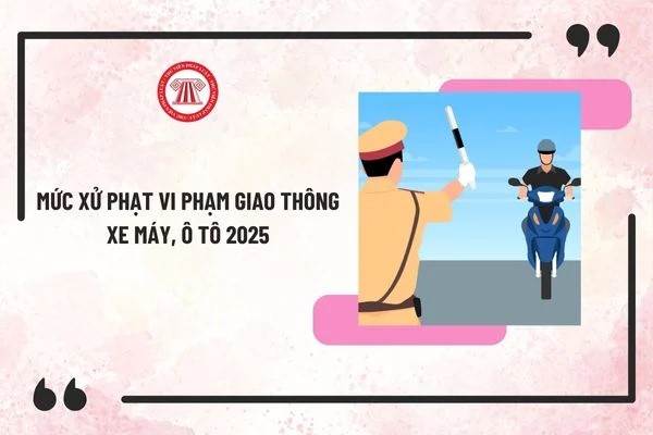Mức xử phạt vi phạm giao thông xe máy, ô tô 2025 các lỗi thường gặp mới nhất theo Nghị định 168?