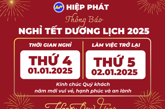 Thông Báo Nghỉ Tết Dương Lịch 2025