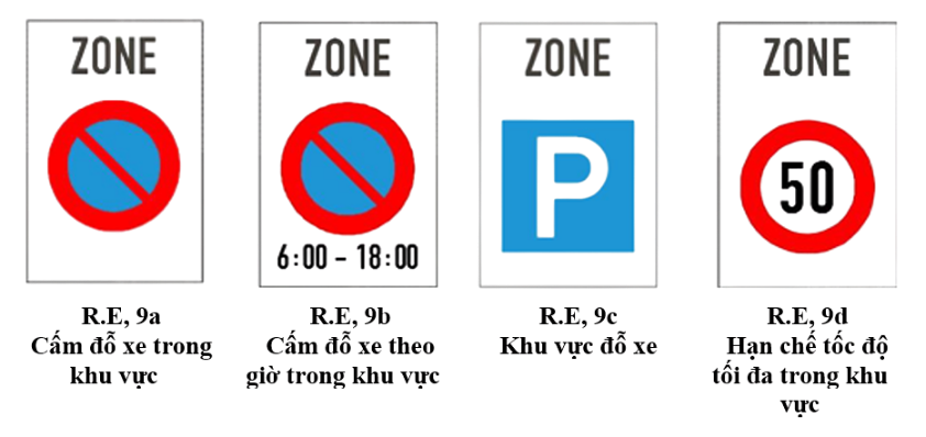 Biển hiệu lệnh R.E,9